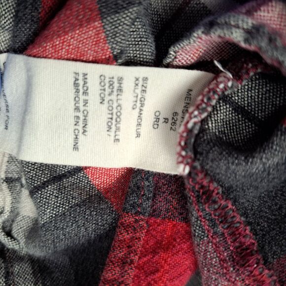 Vintage Y2K Woolrich Red & White Plaid Cotton Flannel Shirt XXL - Picture 7 of 12